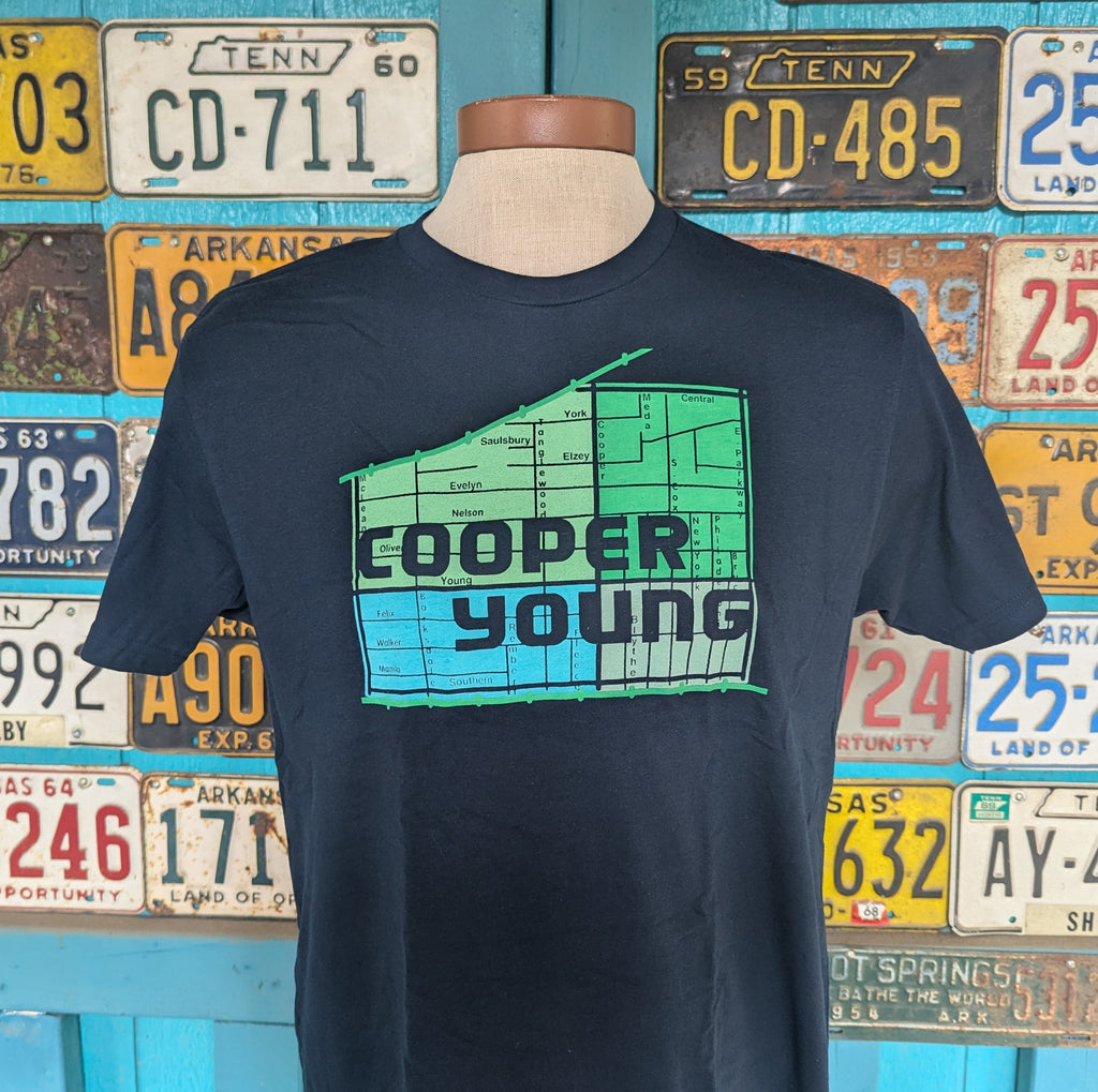 Cooper Young Map Tee